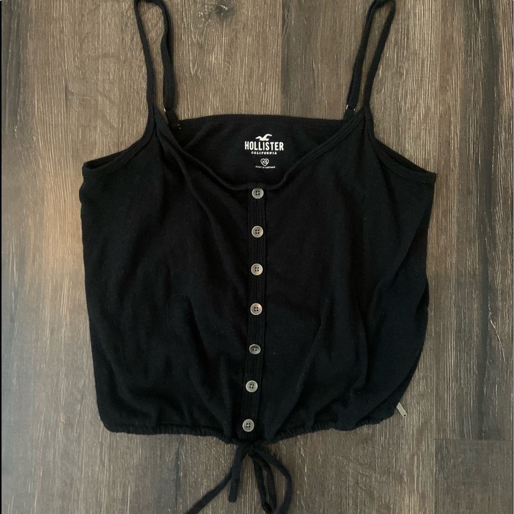 hollister tank top, size xs, color black